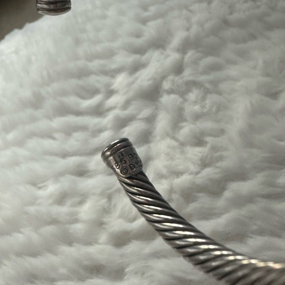 David Yurman Silver and Gold Bangle - Picture 5 of 7